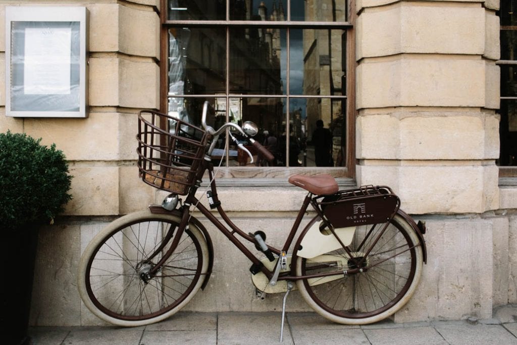 2018 - Old Bank Hotel - Oxford - Bike Window